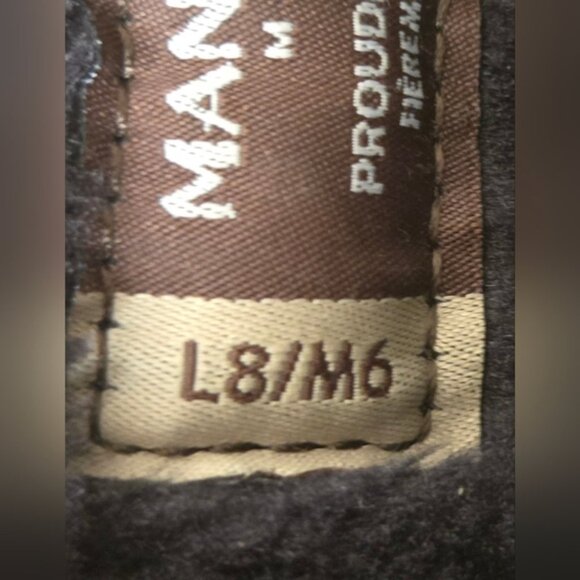 Manitobah Mukluks Black Suede Fur Beaded Tall Boots Women’s 8 Vibram Sole Canada - Picture 10 of 11